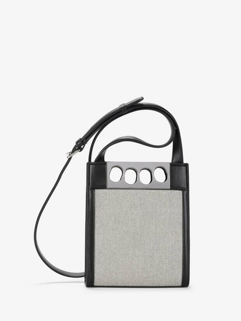 Men's The Grip Mini Tote Bag in White/black 3