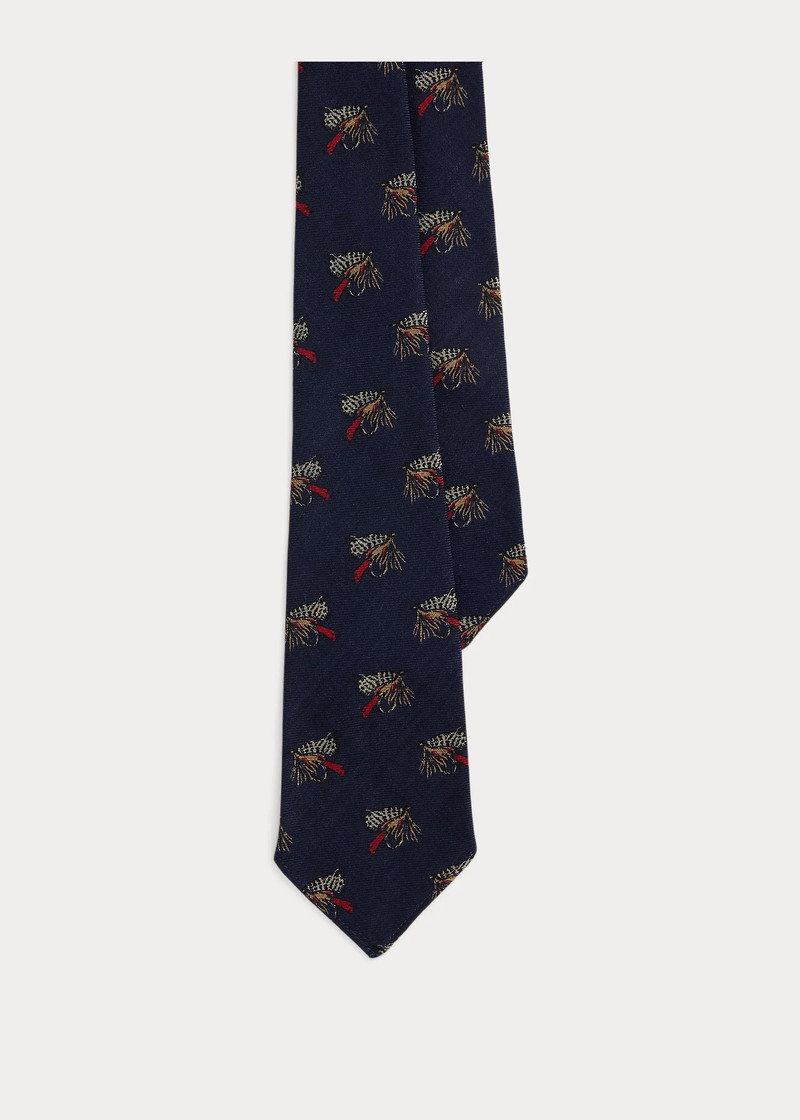 Vintage-Inspired Fish-Lure Challis Tie 1