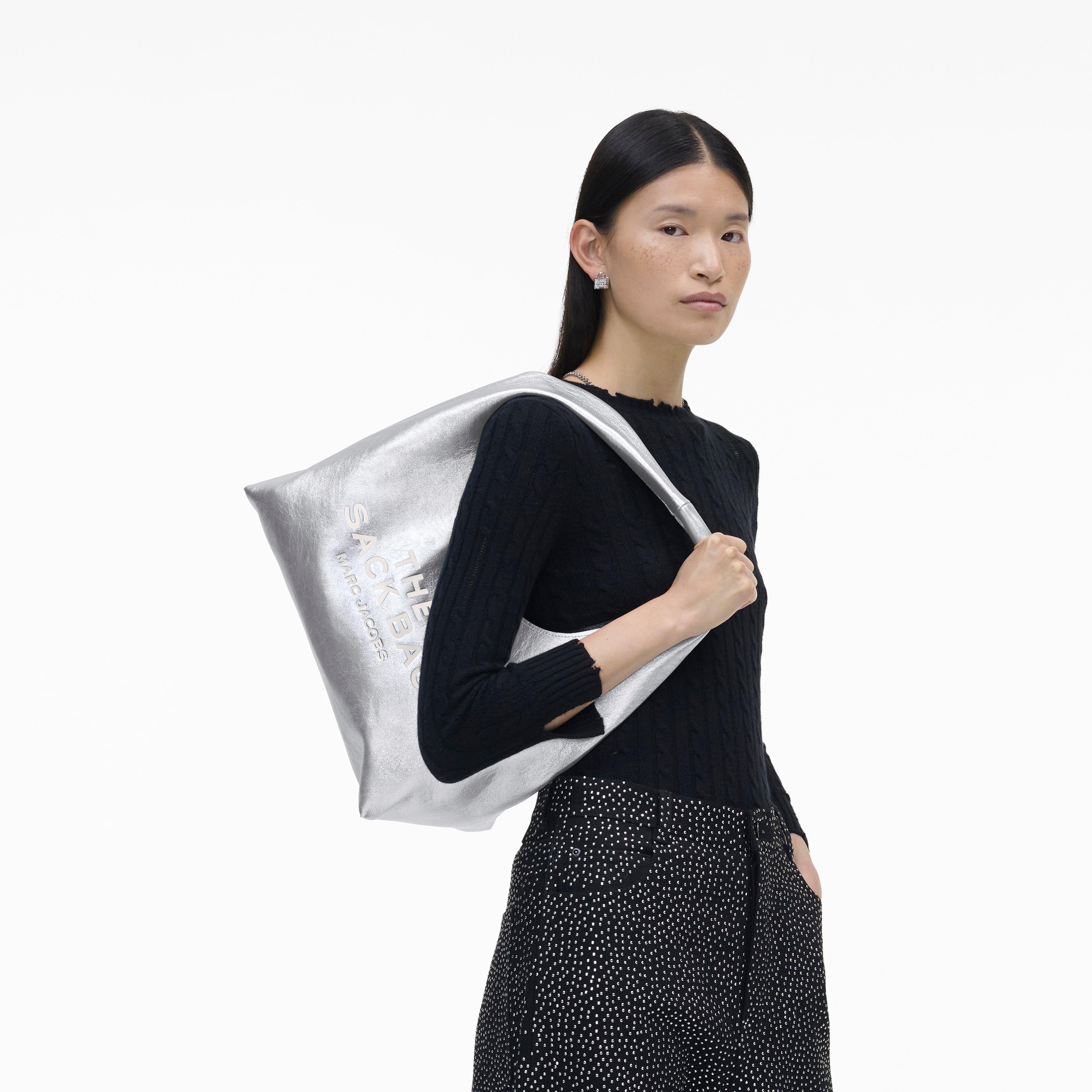 THE METALLIC LEATHER SACK BAG - 2
