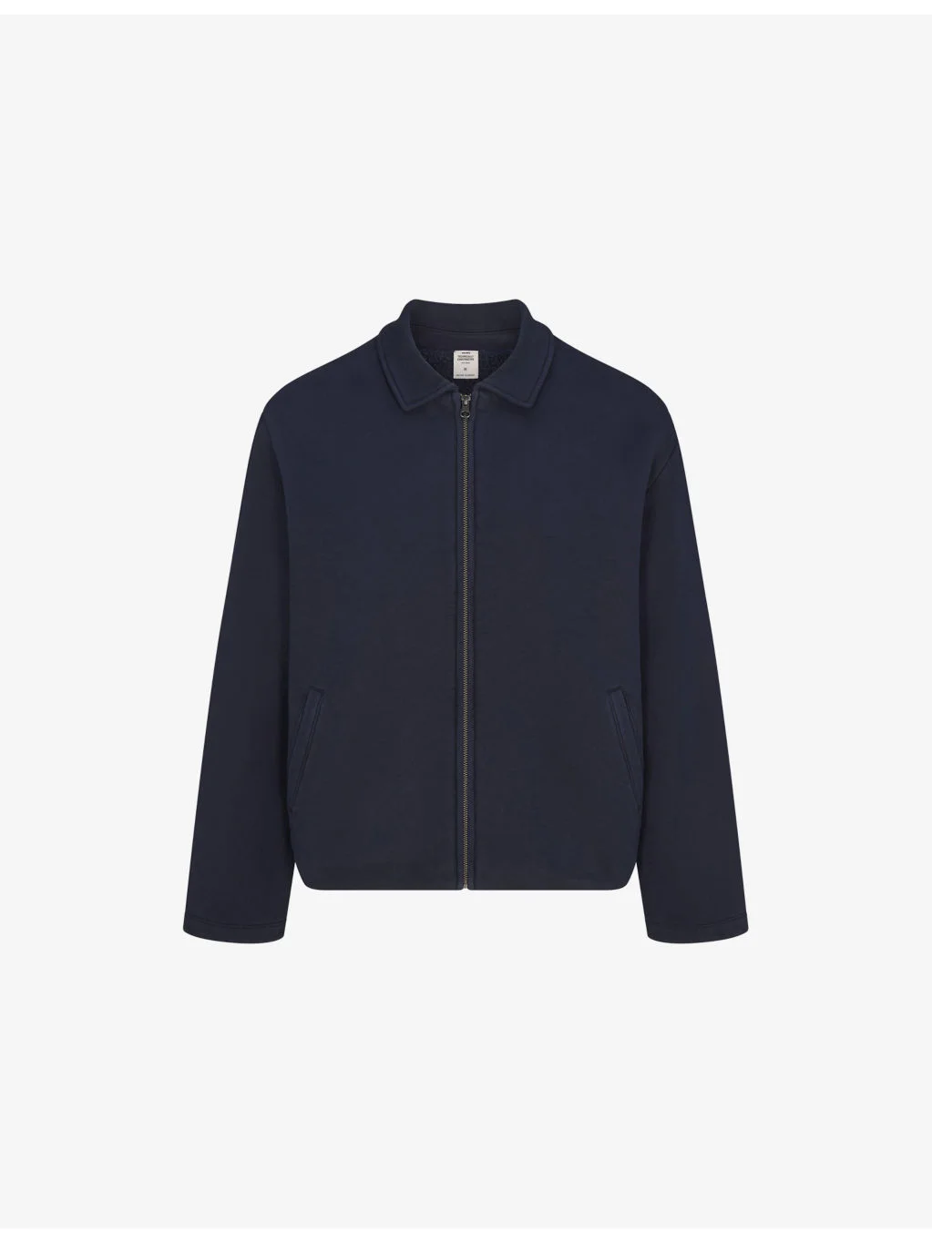 Heavy Fleece Collared Zip-Up Cotton Jacket - 1