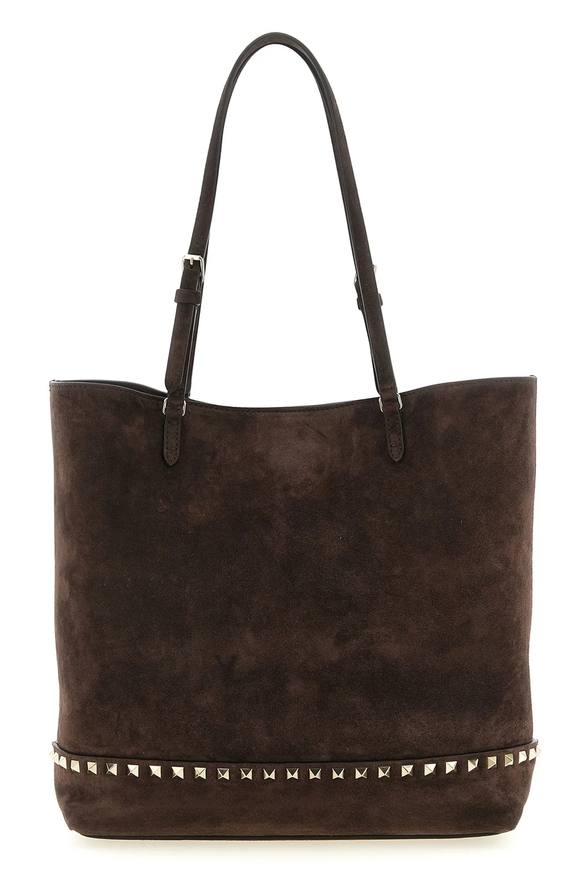 'Rockstud Medium' Suede Shoulder Bag - 1