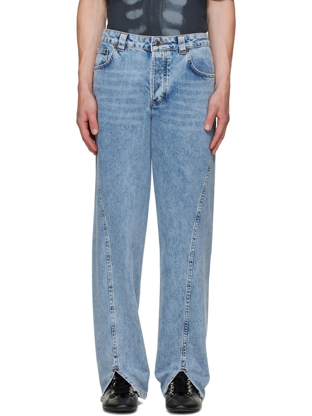Blue Jonna Straight Jeans - 1