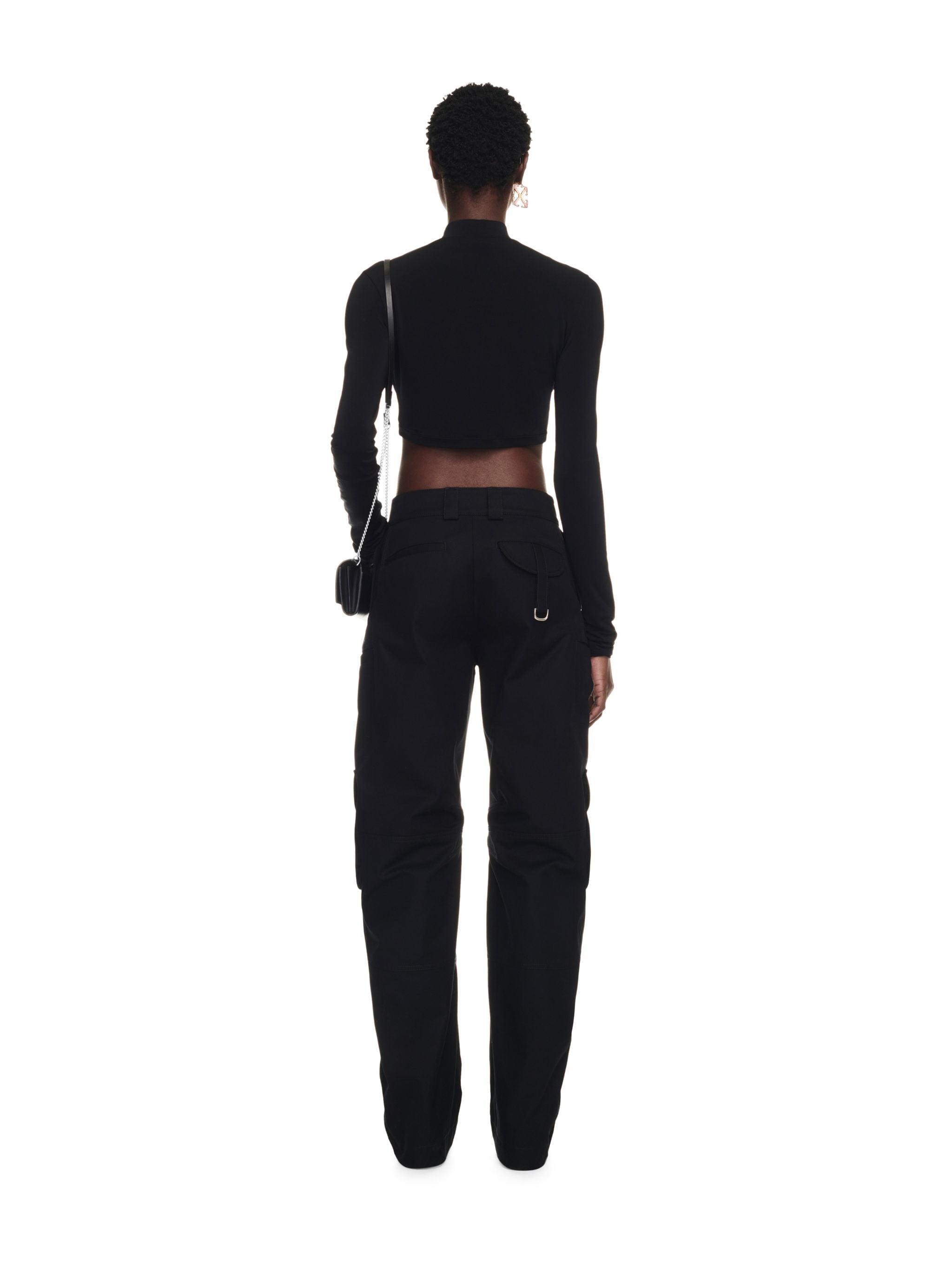 Co Simple Cargo Pkt Over Pant Black No C - 4
