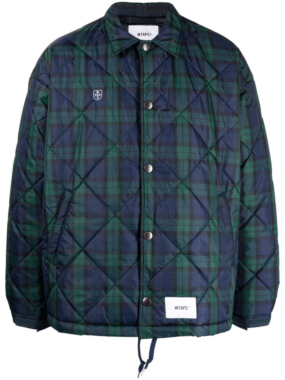 WTAPS logo-patch checked jacket | REVERSIBLE