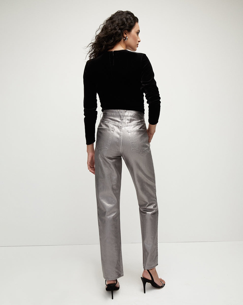 PELONA STRETCH-VELVET TOP - 5