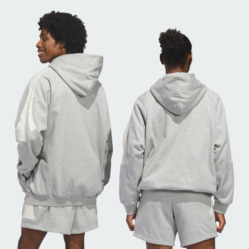 adidas Basketball 3-Stripes Fleece Hoodie (Gender Neutral) 5