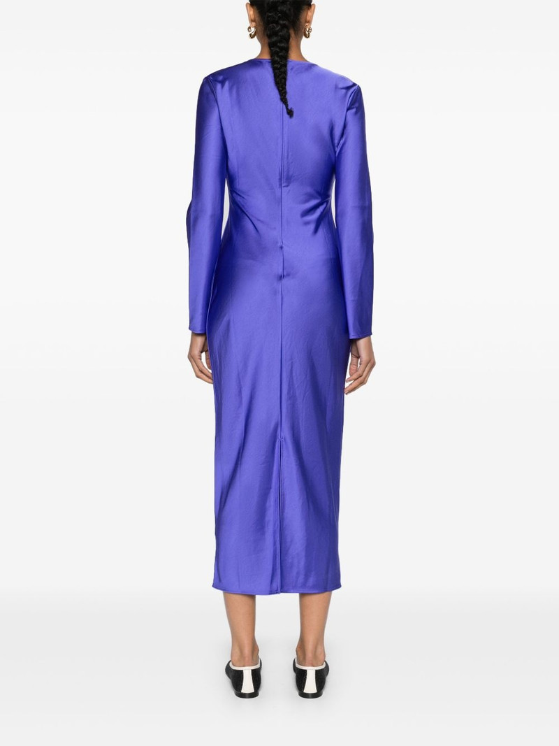 Alina U-neck satin midi dress 4