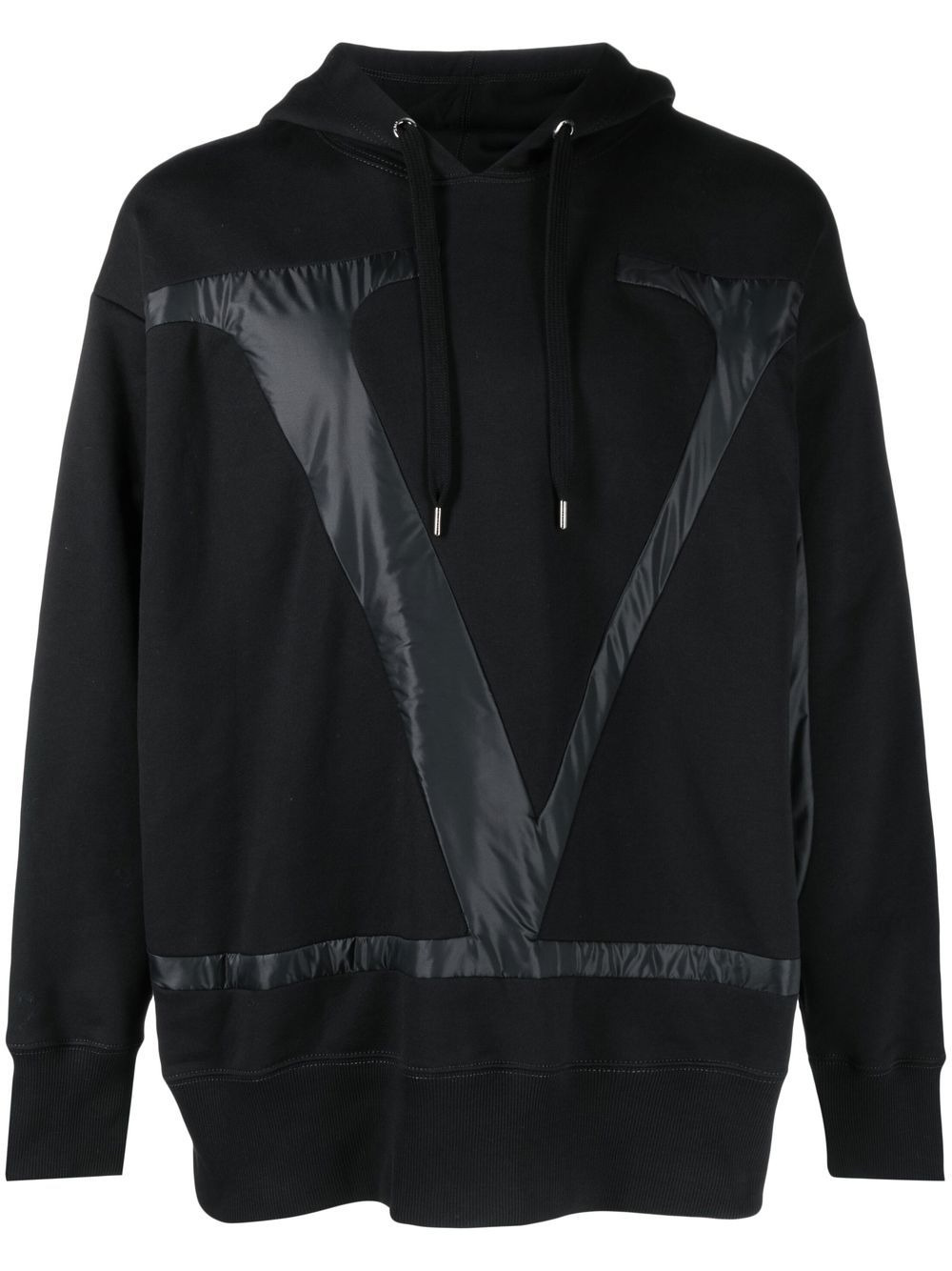 logo-detail drawstring hoodie - 1