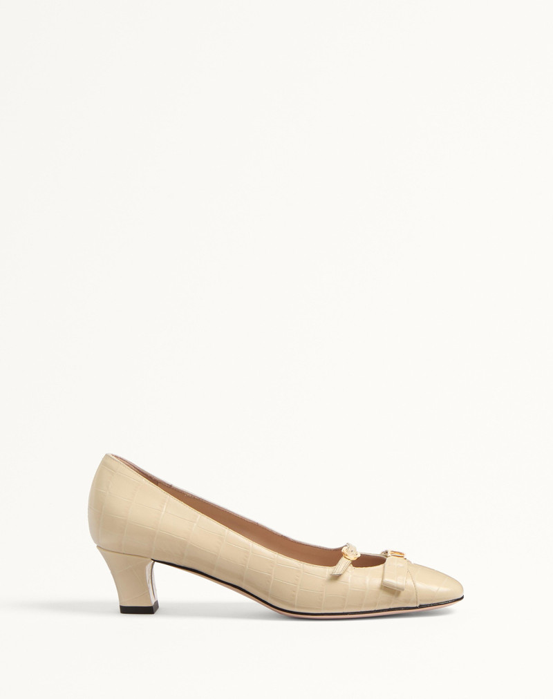 BOWOW DÉCOLLETÉ IN PRINTED CALFSKIN 45MM - 1