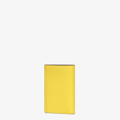 FENDI Yellow leather wallet outlook