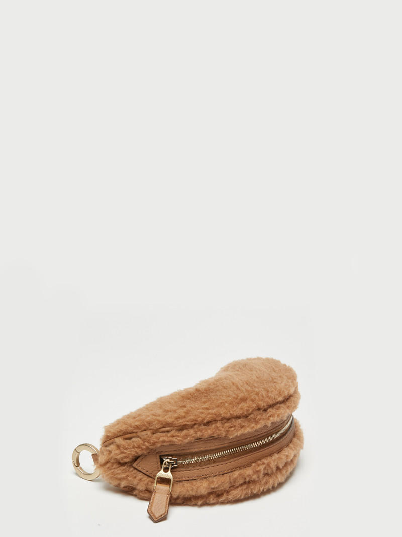 Max Mara JOLIE8 Teddy fabric clutch bag outlook