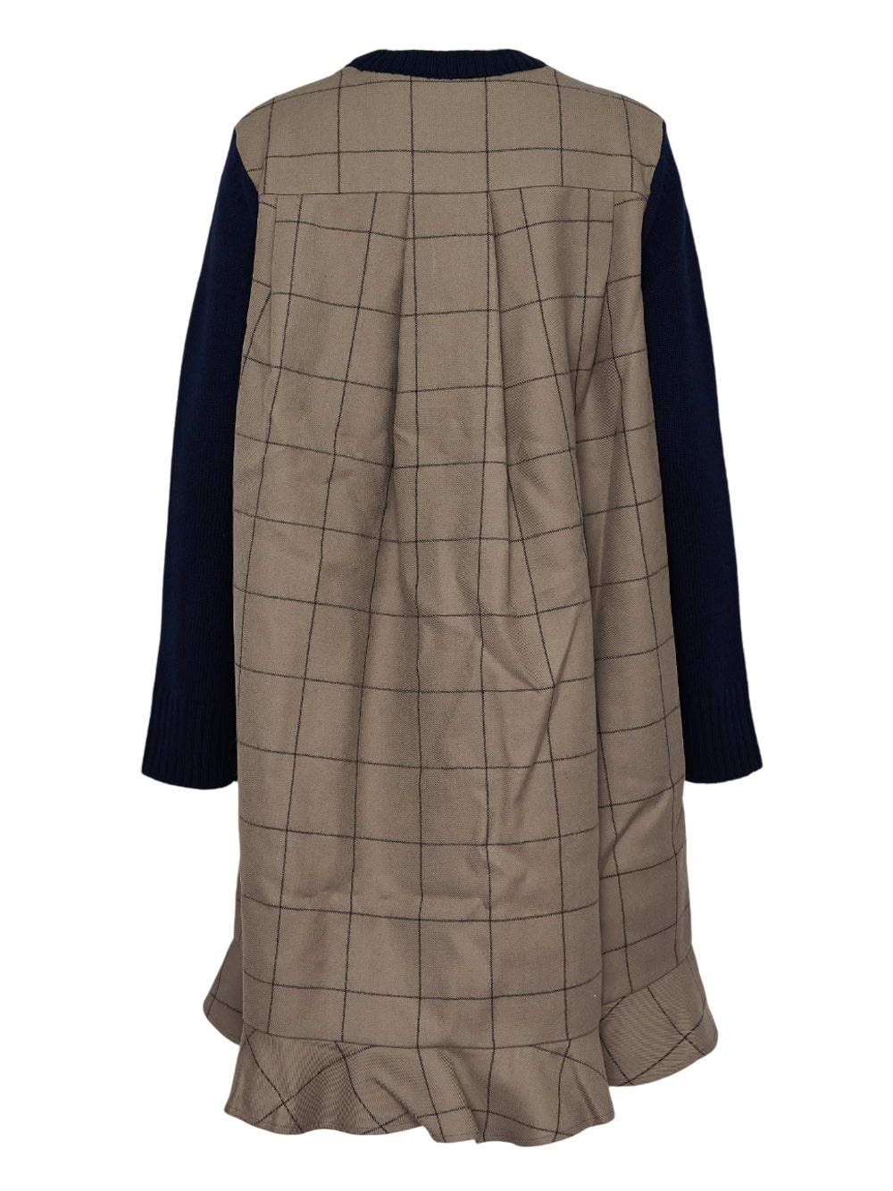 Windowpane Knit Dress - 2