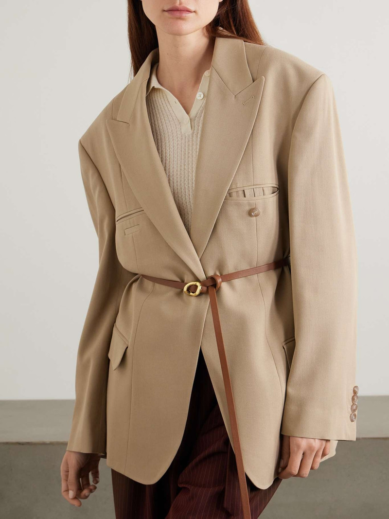 DÉHANCHE Orbite leather belt Tan outlook