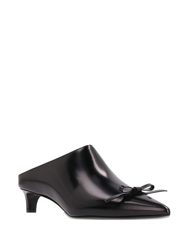 Jil Sander 25mm bow-detail leather mules outlook
