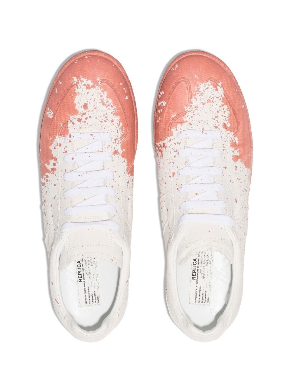 paint-splash low-top sneakers - 4