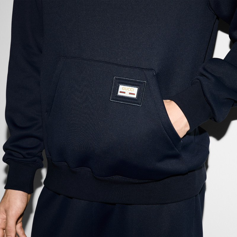 Technical nylon jersey sweatshirt 5