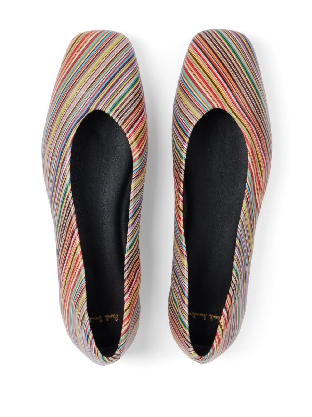 striped ballerina shoes - 3
