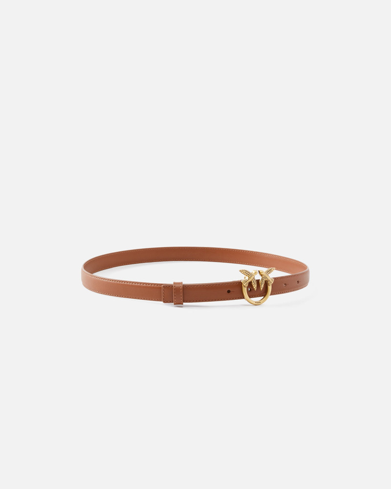 PINKO LOVE BIRDS THIN LEATHER BELT 2CM outlook