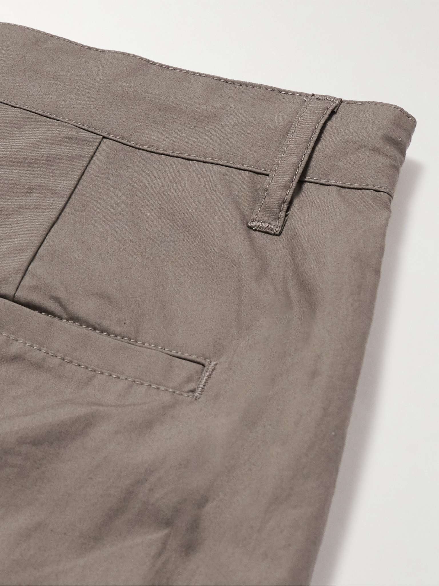 Studio Tapered Pleated Cotton Drawstring Trousers - 5