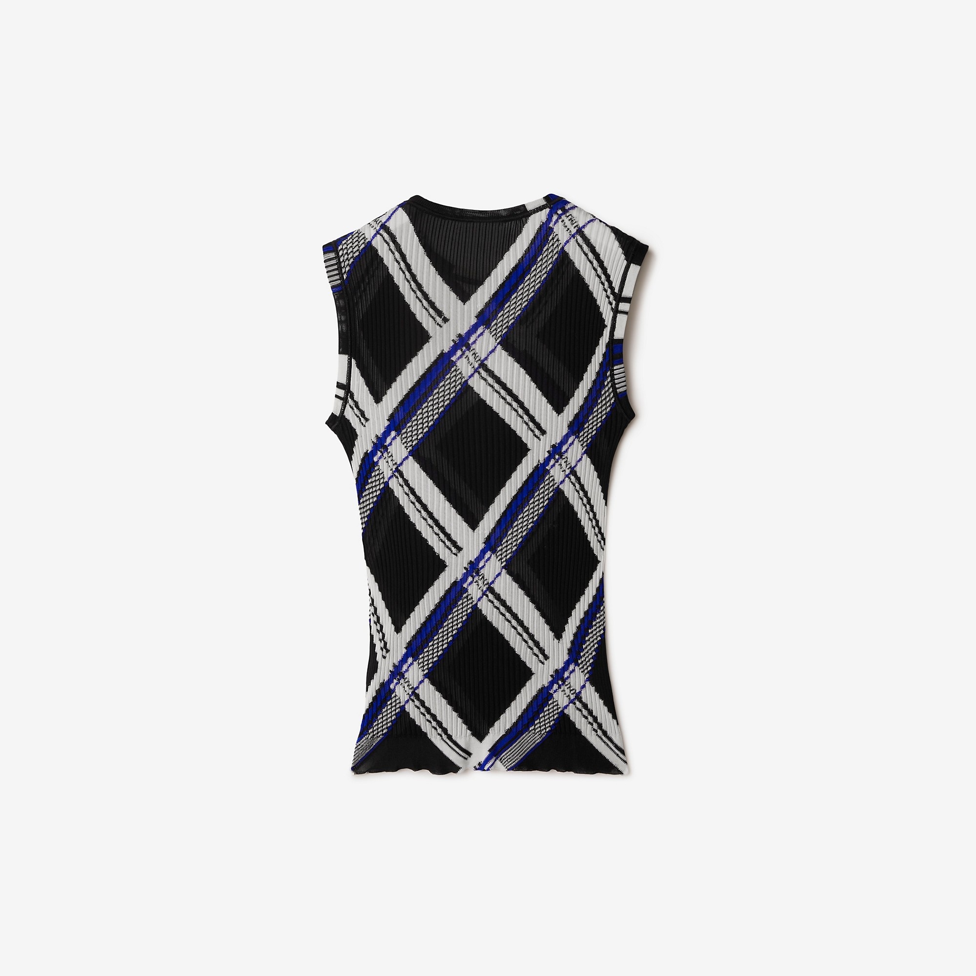 Check Silk Vest - 5