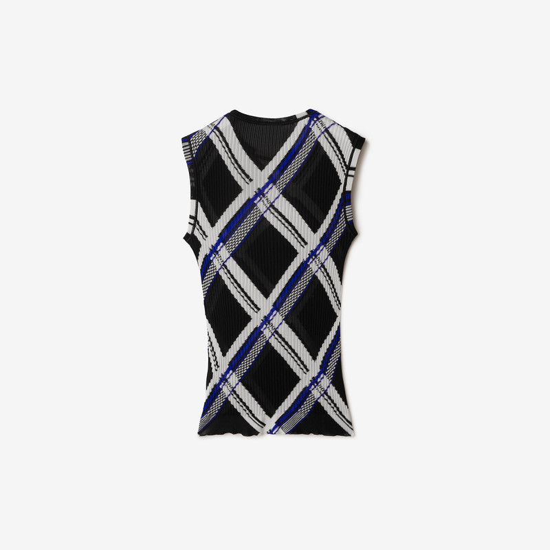 Check Silk Vest 5