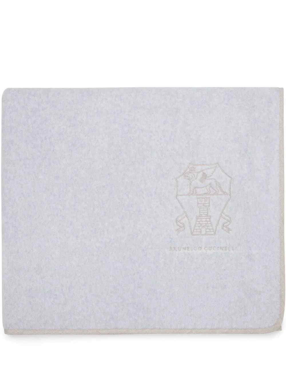 logo-embroidered beach towel - 1