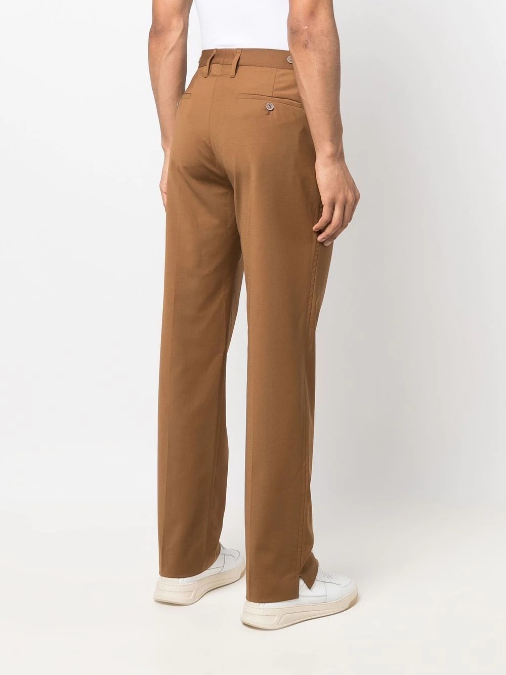 tailored straight-leg trousers - 4