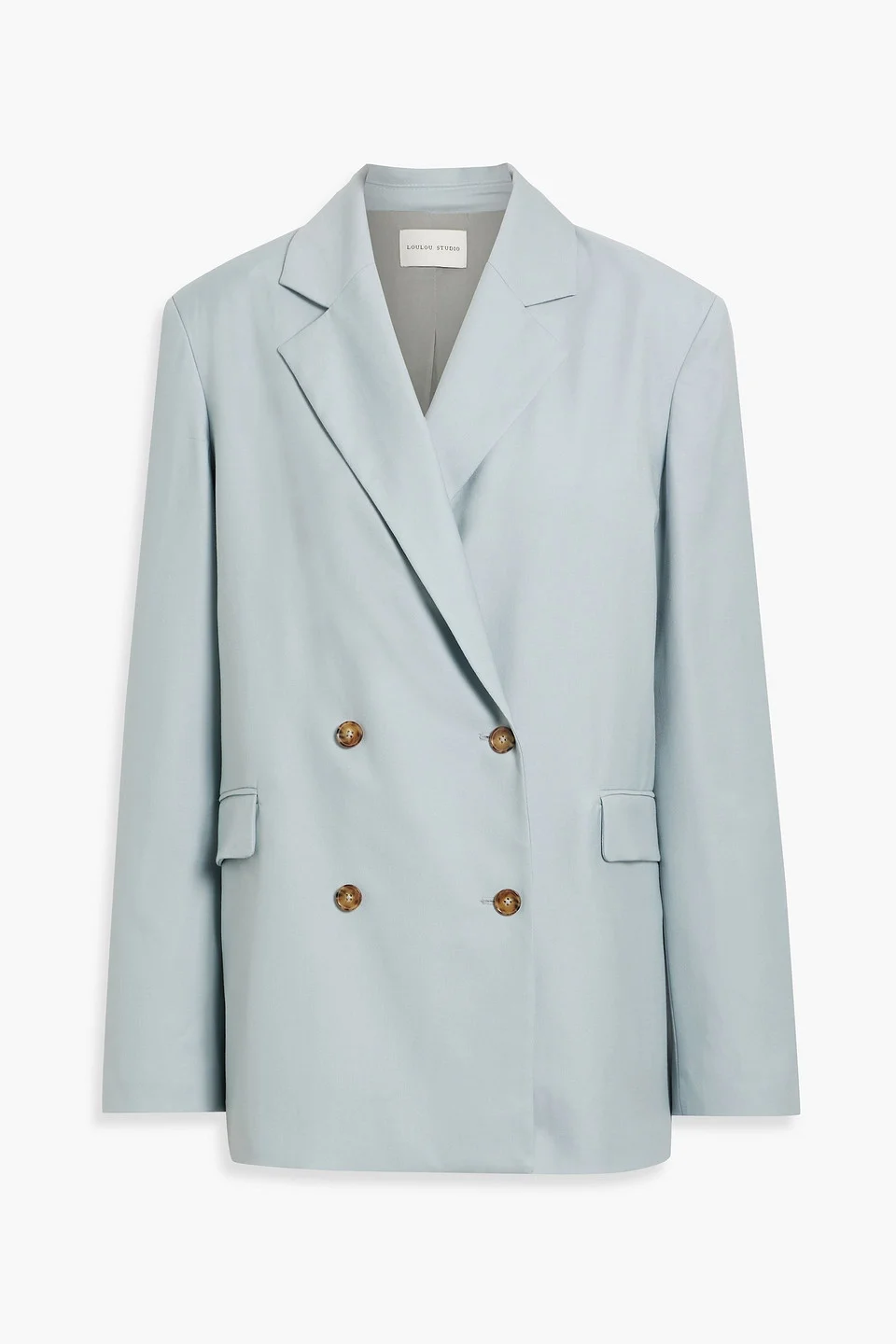 Donau double-breasted wool-twill blazer - 1