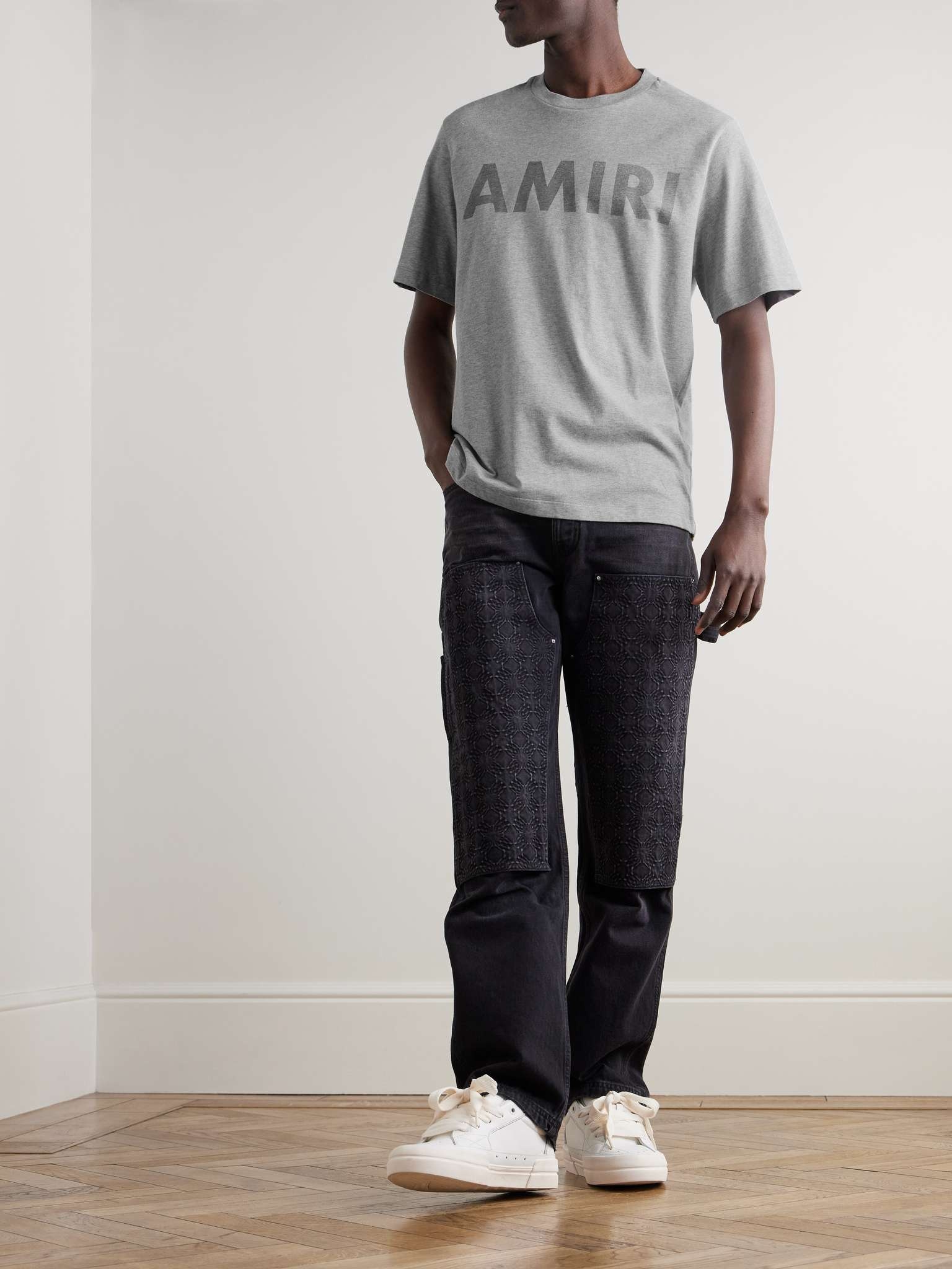 Stencil Logo-Print Cotton-Jersey T-Shirt - 2