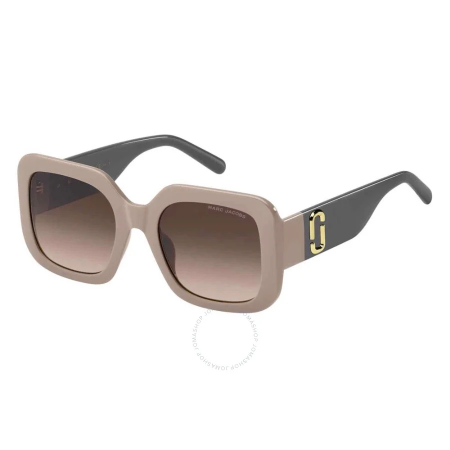 Marc Jacobs Brown Gradient Square Ladies Sunglasses MARC 647/S 0690/HA 53 - 1
