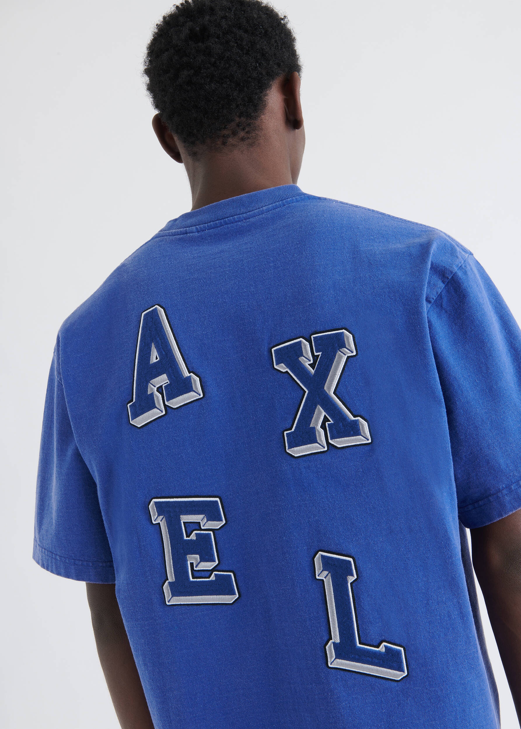 Typo Embroidered T-Shirt - 5
