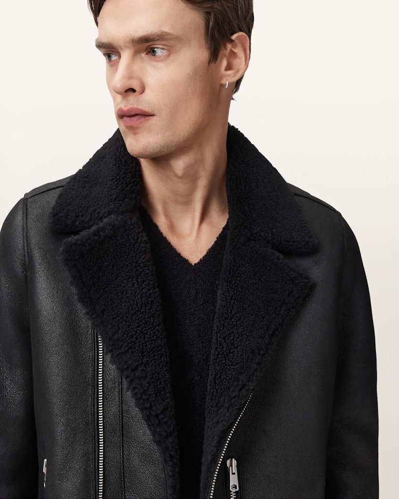 CORREZ SHEARLING BIKER JACKET 3