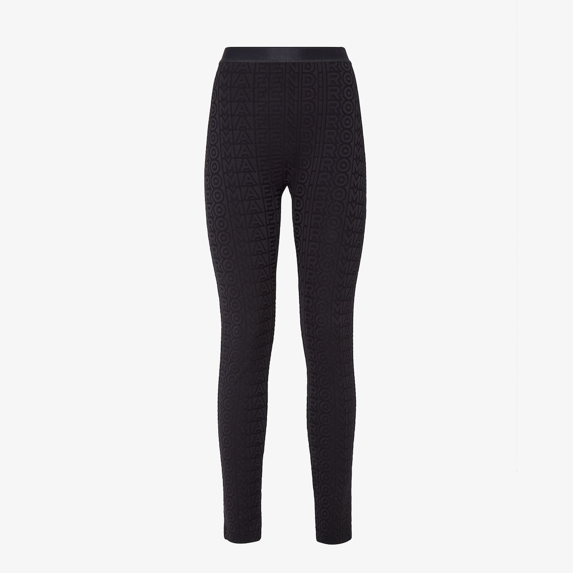 Tight-fitting leggings made of black fabric. The Fendi Roma logo is reinterpreted by Marc Jacobs in  - 1