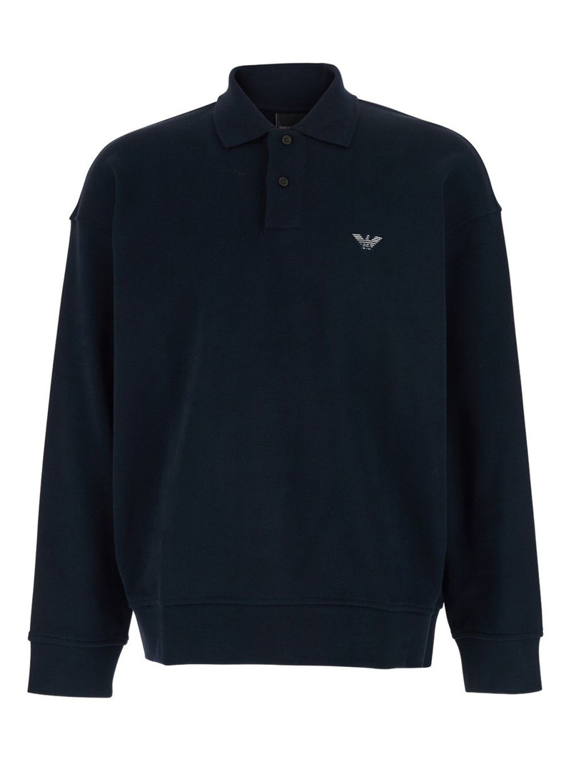 logo-embroidery polo shirt 1