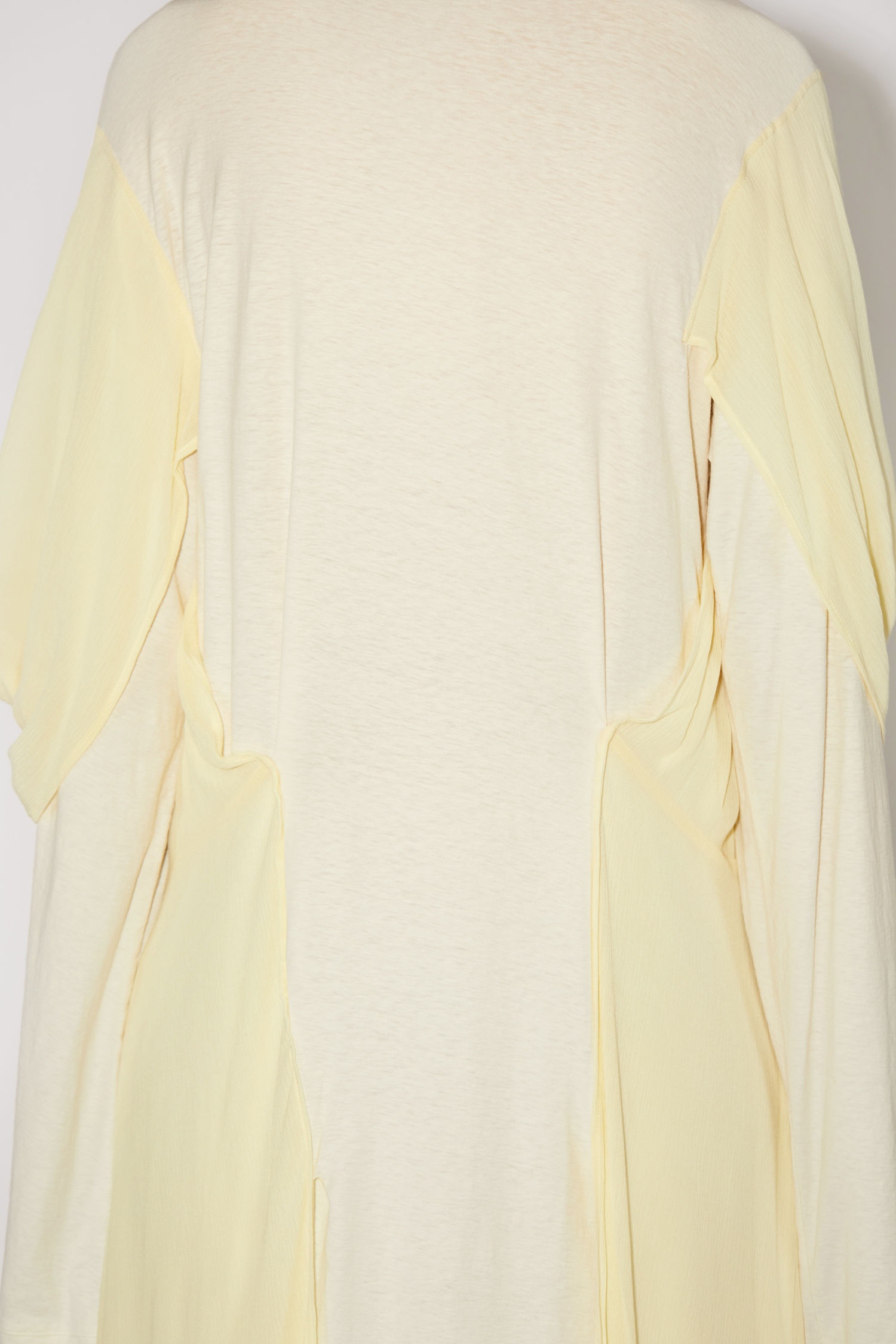 Layered dress - Pale yellow - 5