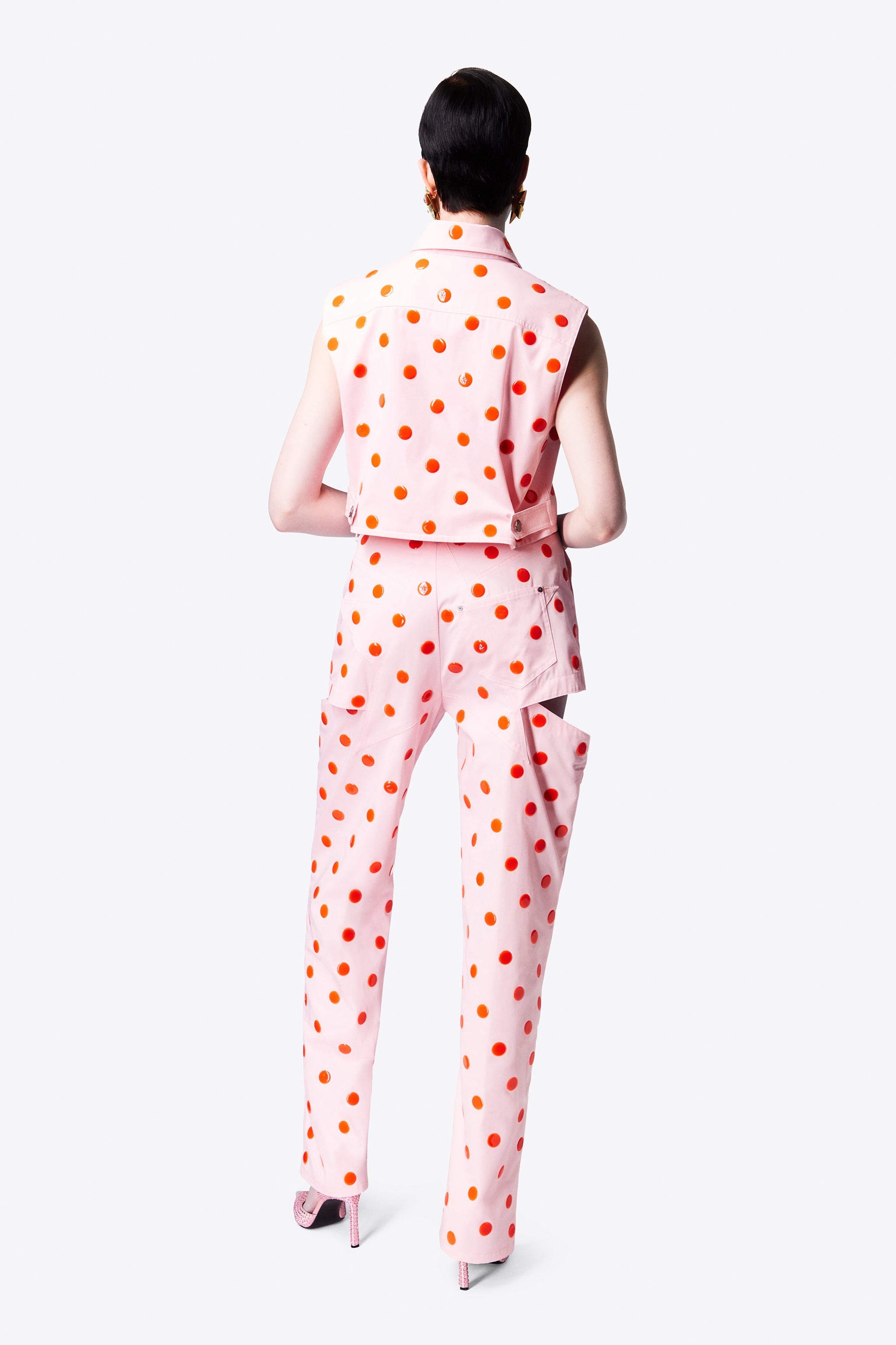 POLKA DOT SLEEVELESS TOP - 5