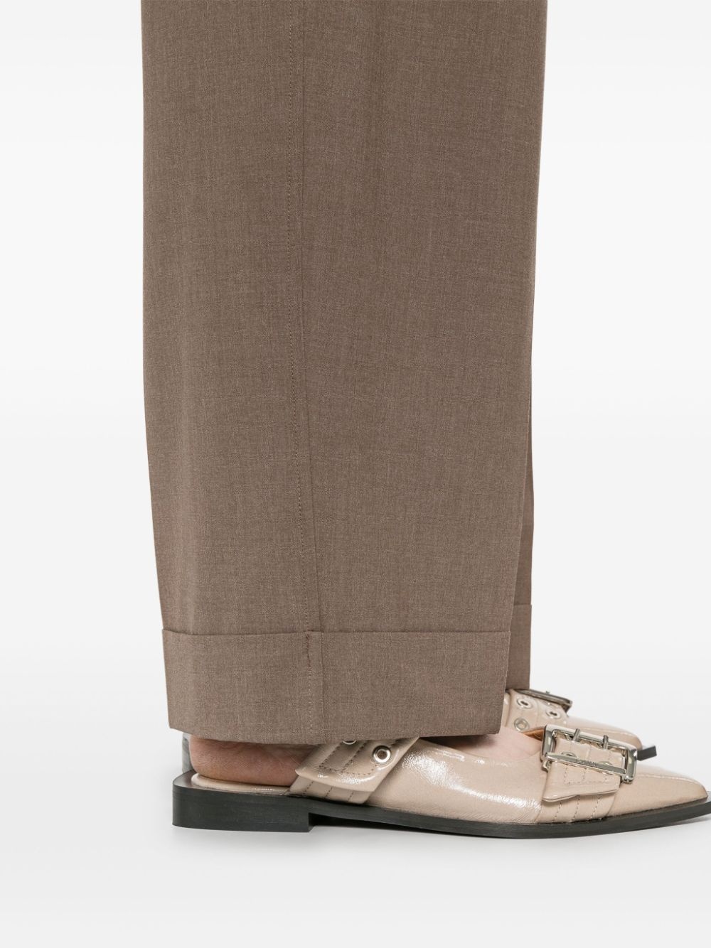 pleated tapered trousers - 5