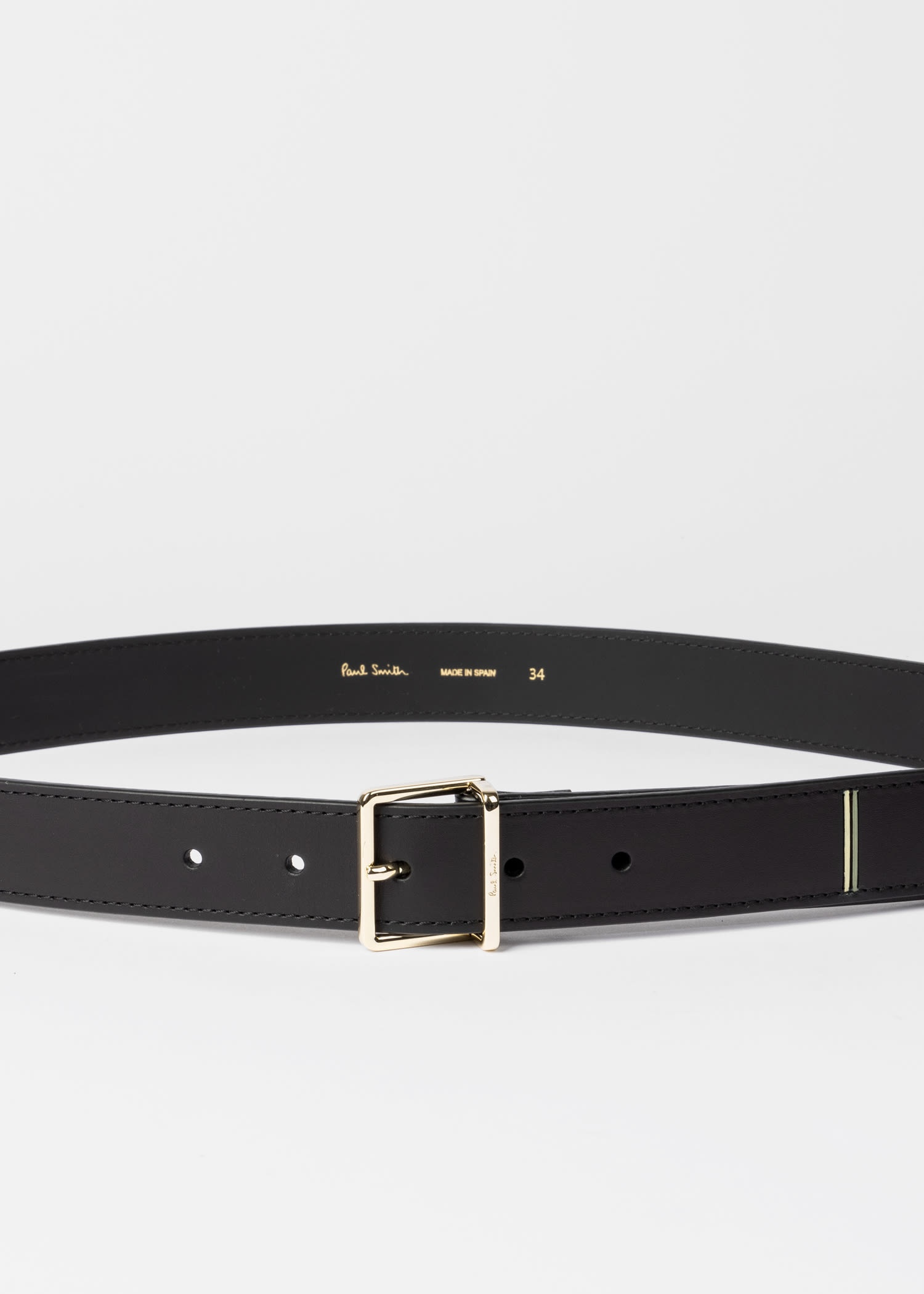 Leather Painted Edge Belt - 2