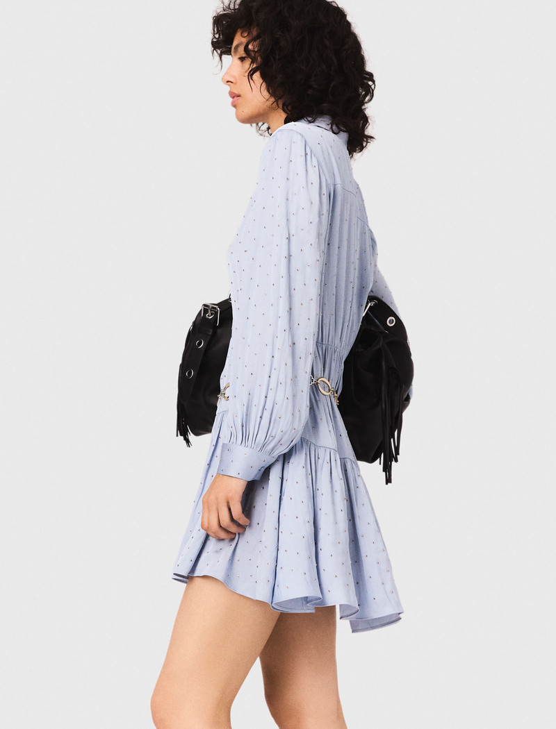 Studded flowing shirt dress 3