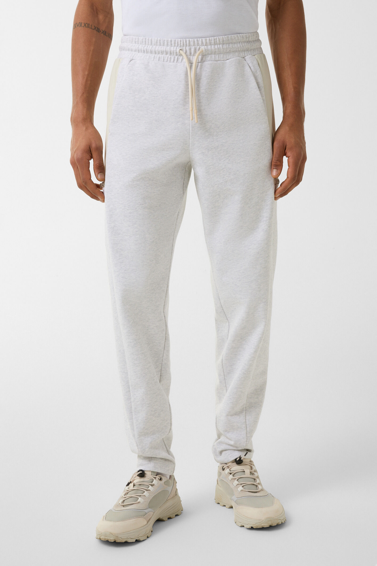 Nilay sweatpants in Light gray/sand - 2