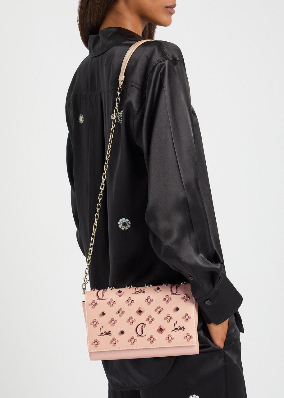 Christian Louboutin Paloma Embellished Leather Clutch - 6