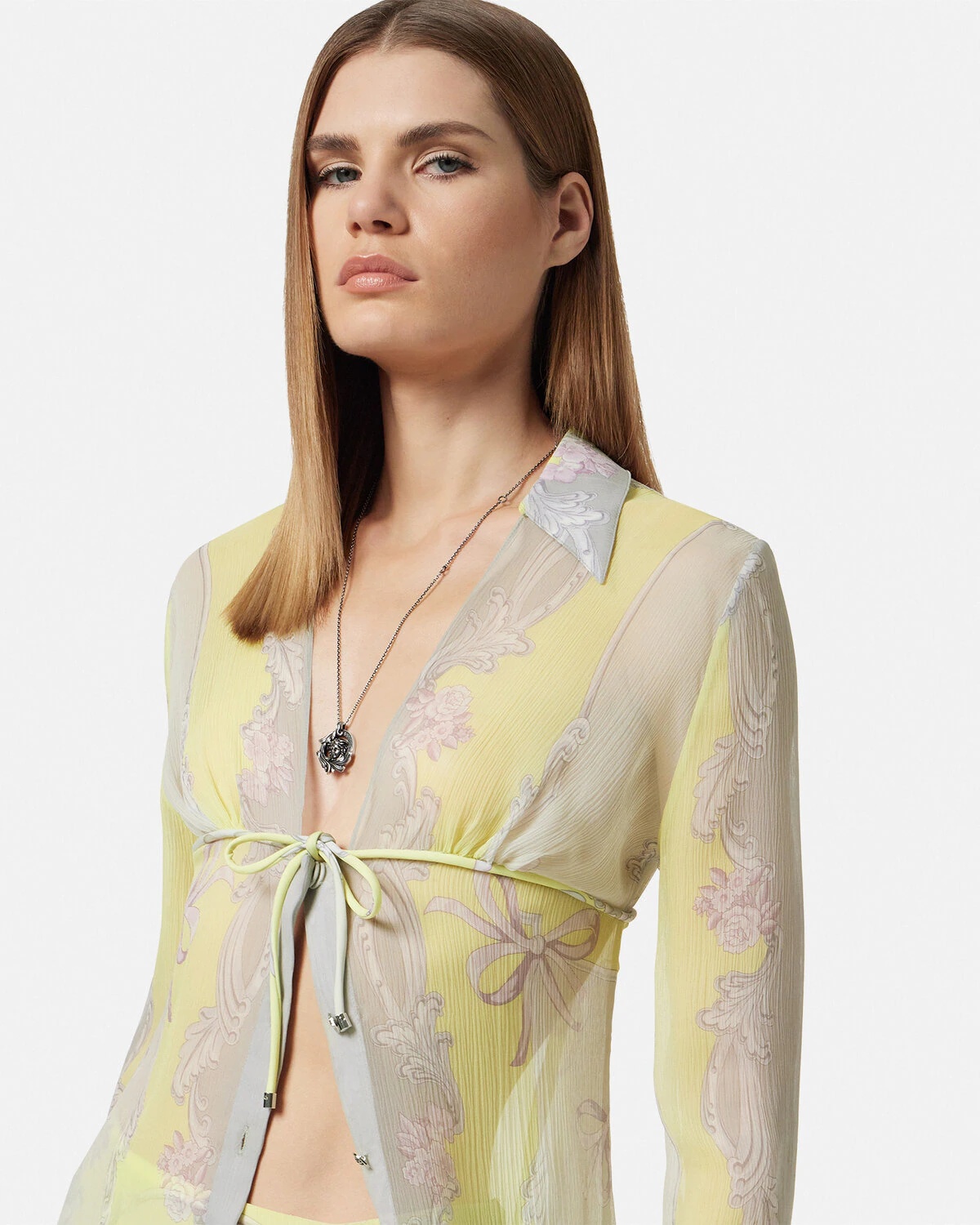 Cameo Silk Crêpe Midi Shirt Dress - 3