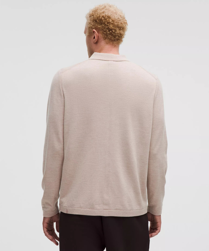 New Venture Long-Sleeve Knit Polo Shirt 3