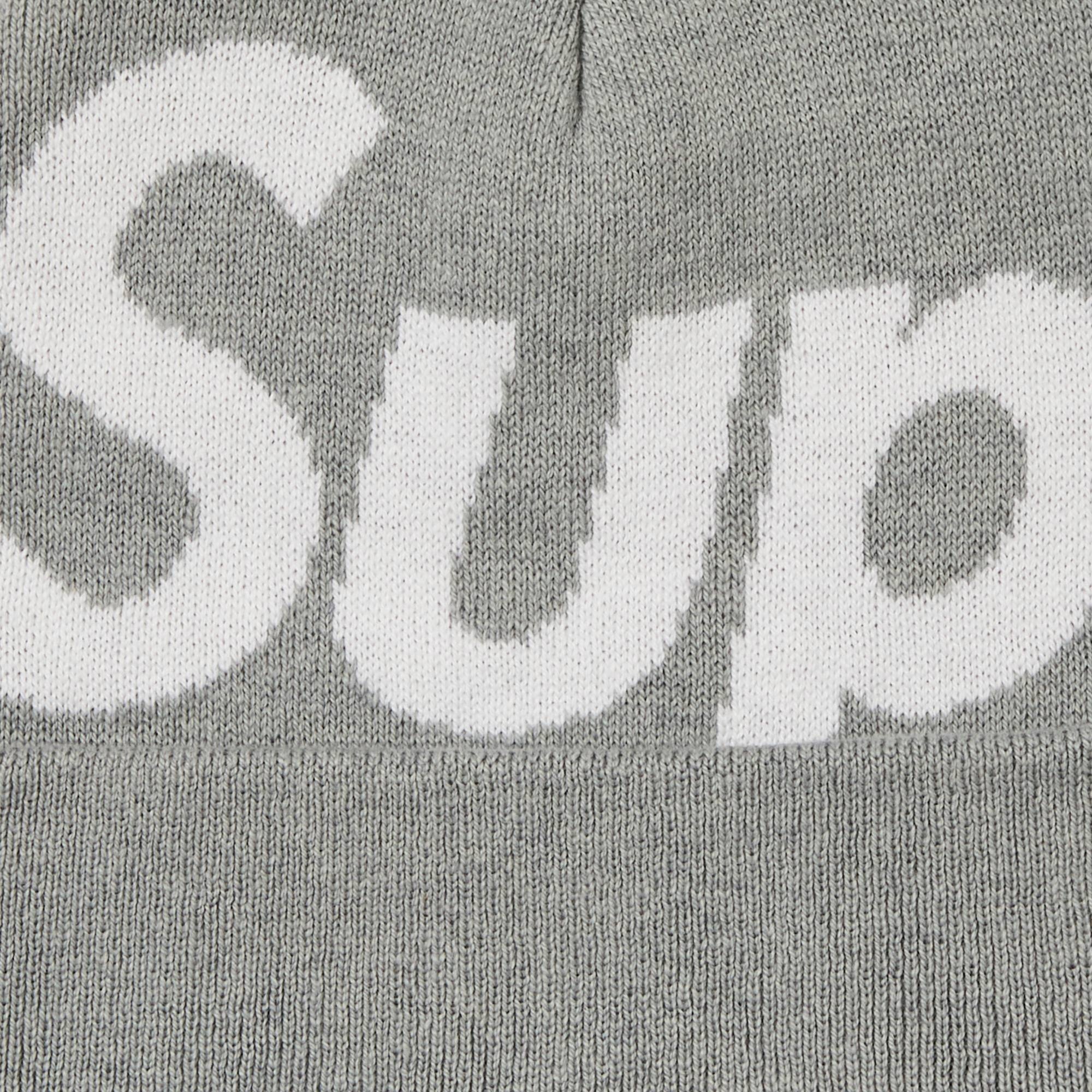 Supreme Big Logo Beanie 'Grey' - 3