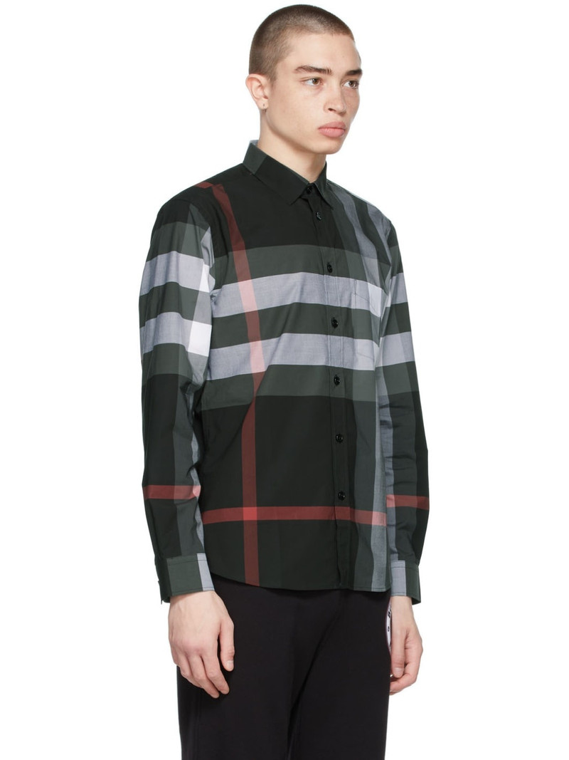 Grey Slim Somerton Check Shirt 2