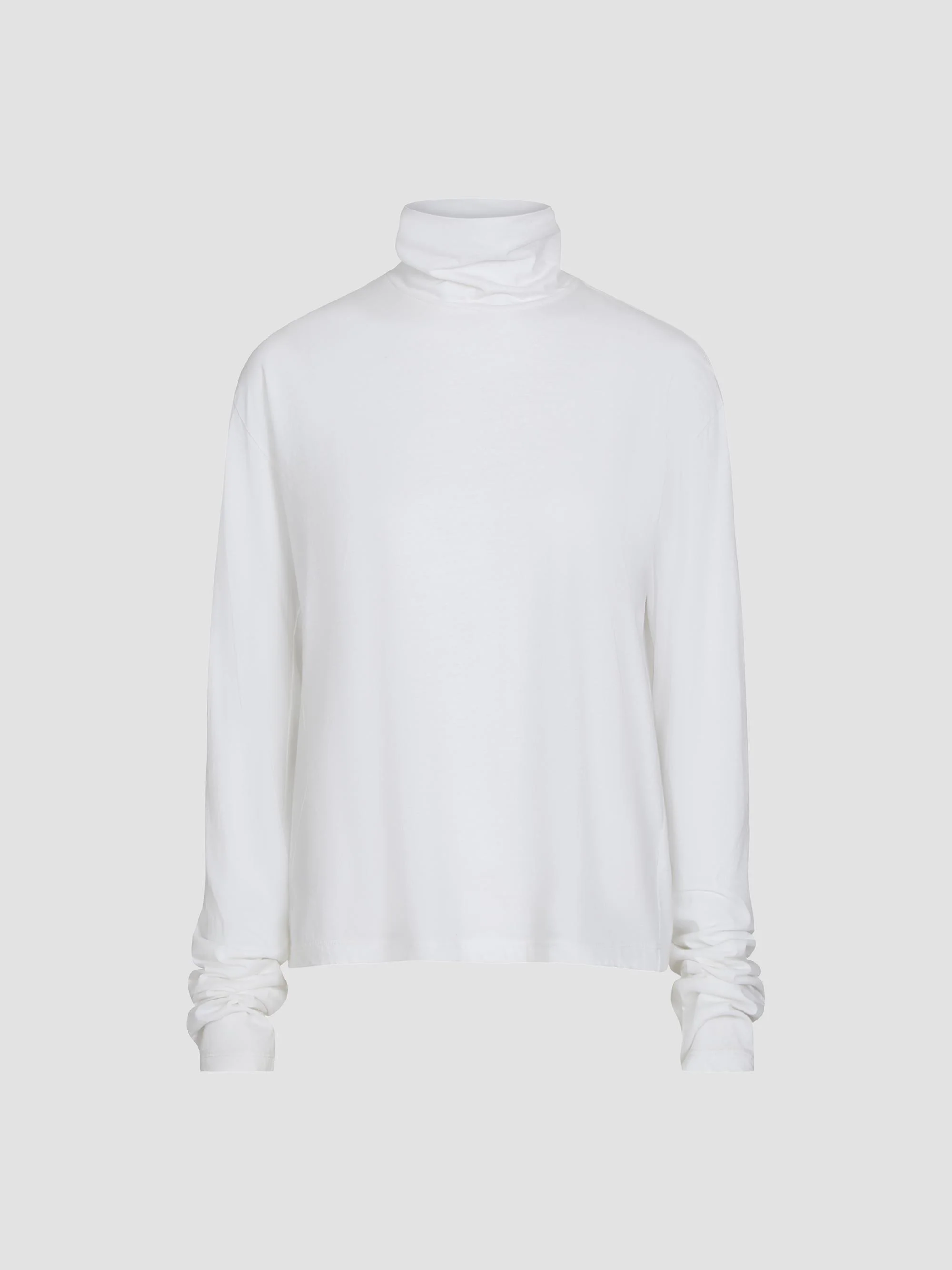 Women's Abby Cotton Turtleneck Top - White - 1