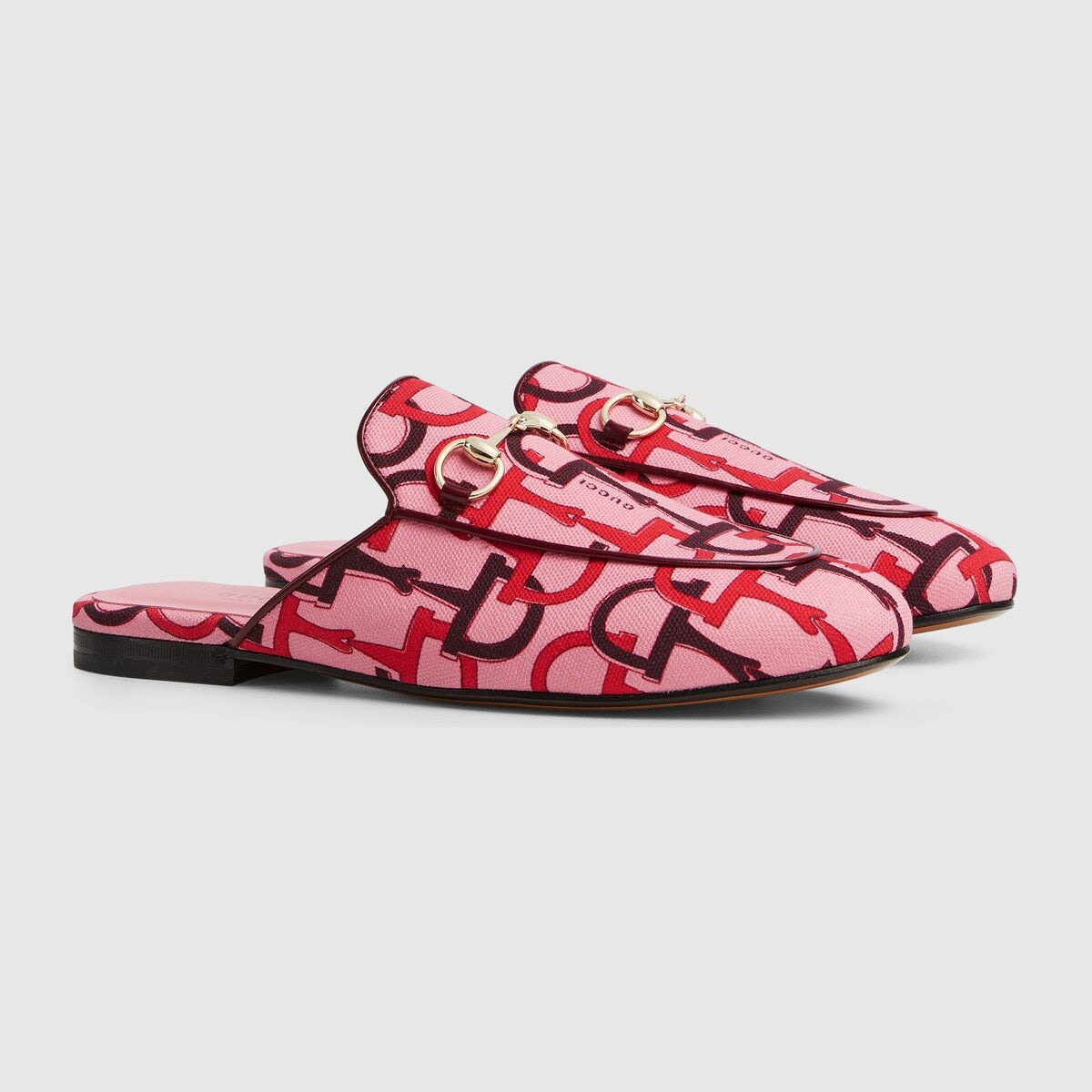 Gucci Princetown Horsebit Print Slippers - 2