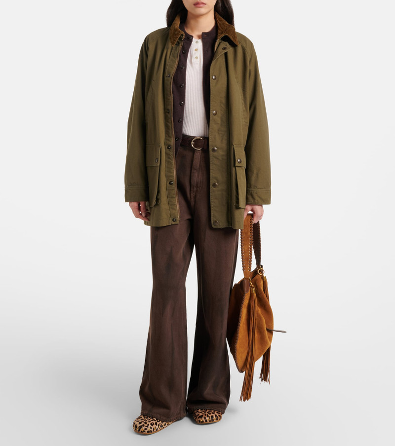 VERONICA BEARD Fern leopard-print calf hair mules outlook