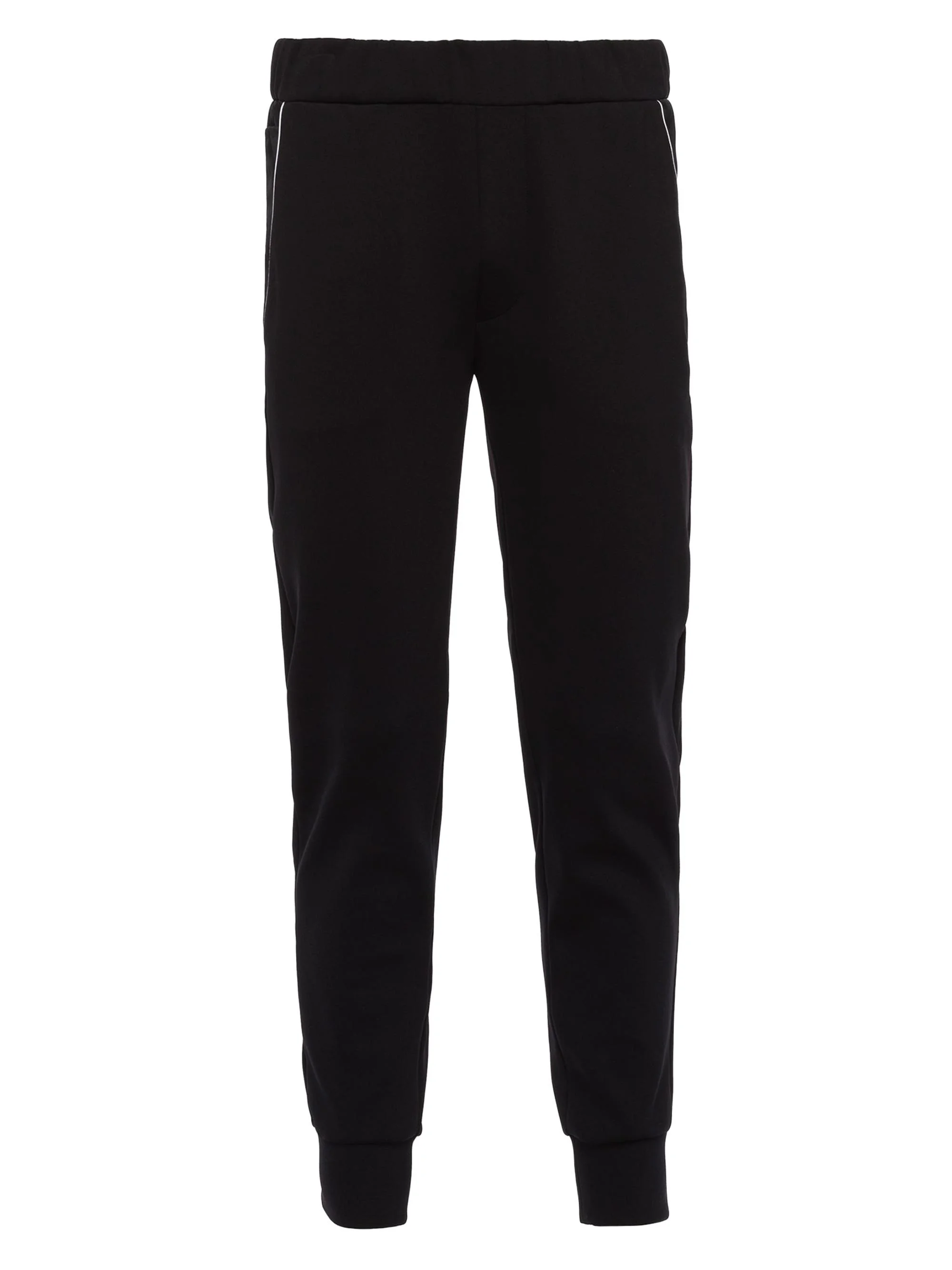 Men's Sweatpants With Re-Nylon Details - Black - 1