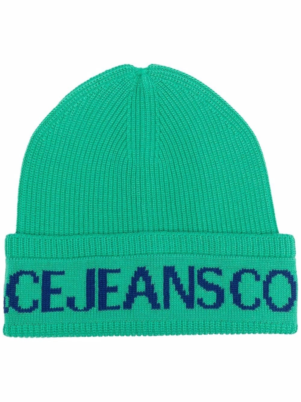 logo-print beanie - 1